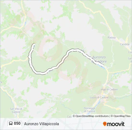 050 Bus Line Map