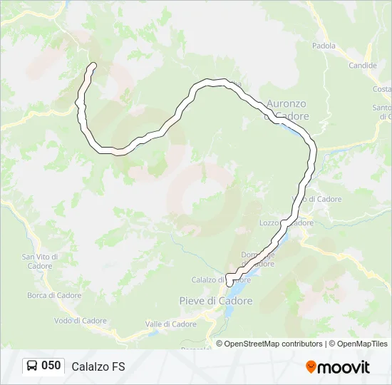 050 Bus Line Map