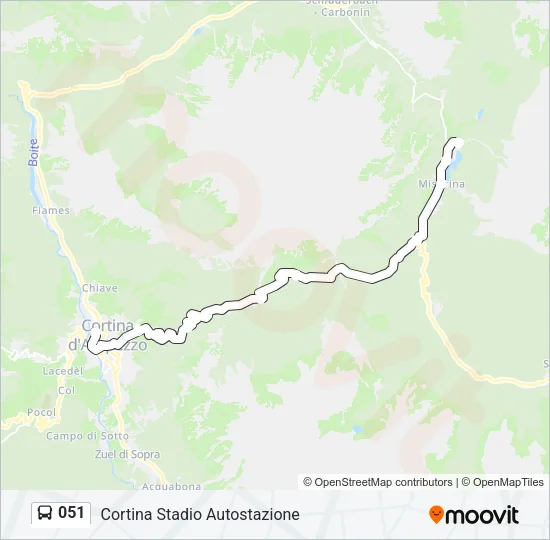 051 Bus Line Map