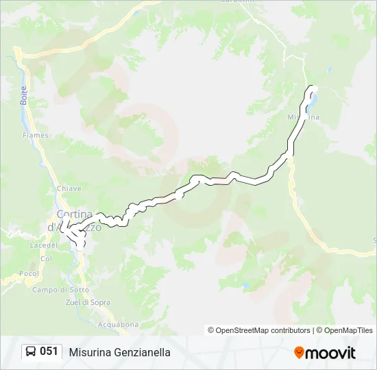 051 Bus Line Map