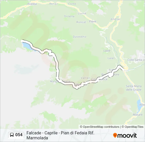054 Bus Line Map
