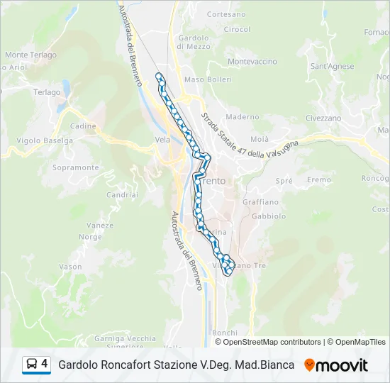4 Bus Line Map
