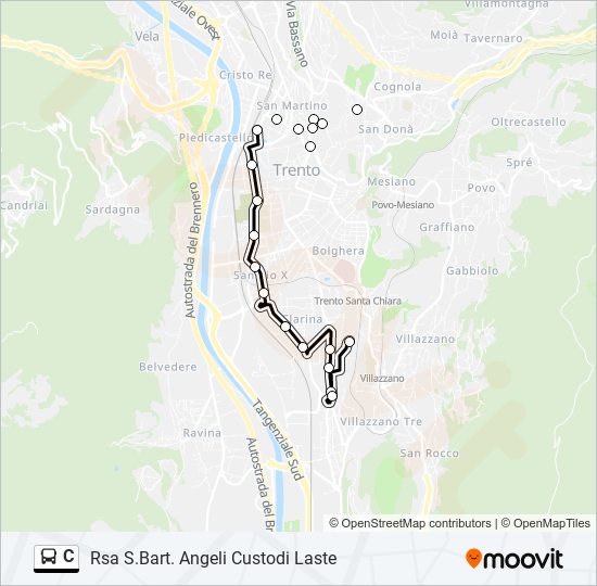 C bus Line Map