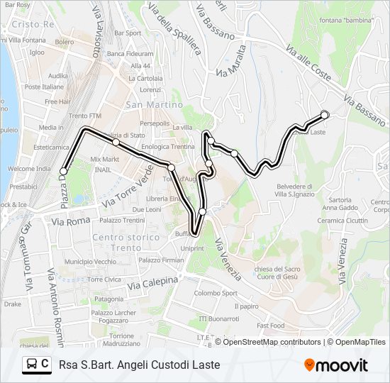 C bus Line Map