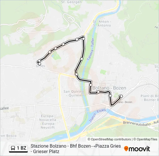 1 BZ  Line Map