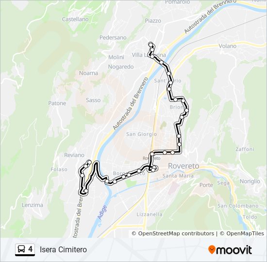 4 bus Line Map