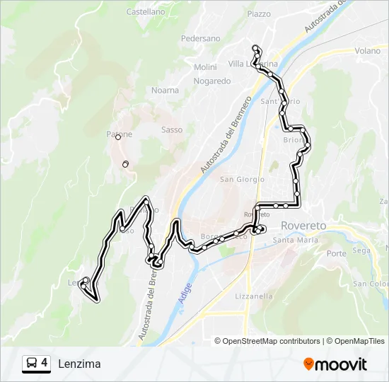 4 Bus Line Map