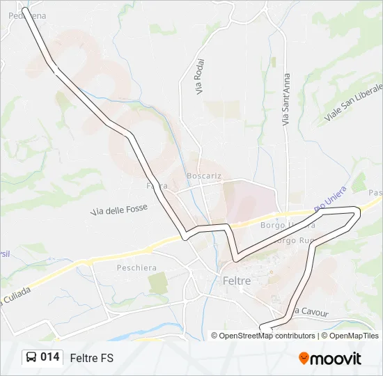 014 Bus Line Map