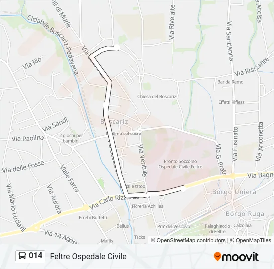 014 Bus Line Map