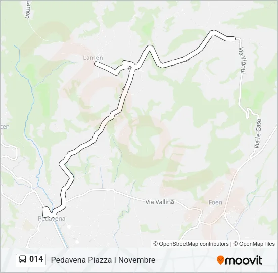 014 Bus Line Map