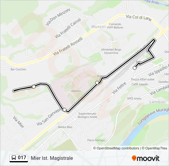 017 Bus Line Map