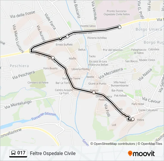 017 Bus Line Map