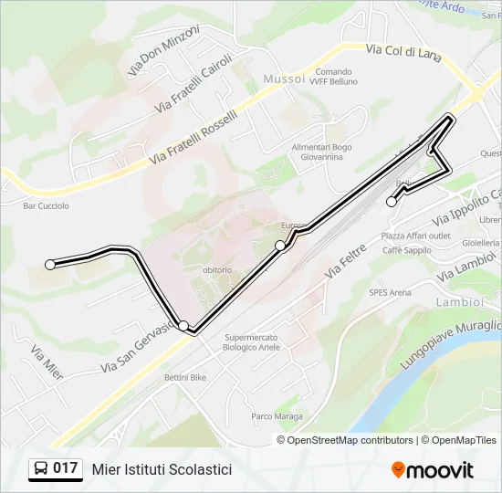 017 Bus Line Map