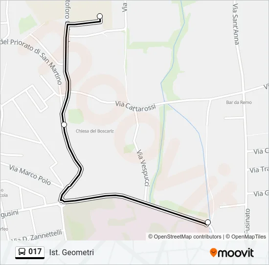 017 Bus Line Map