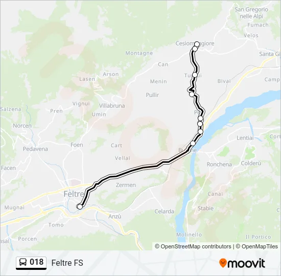 018 Bus Line Map