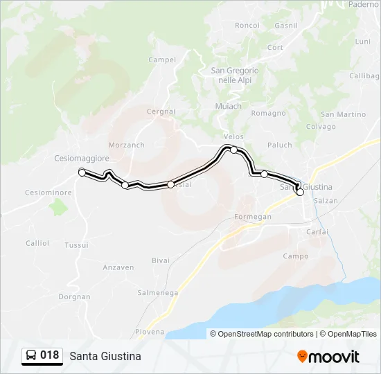 018 Bus Line Map