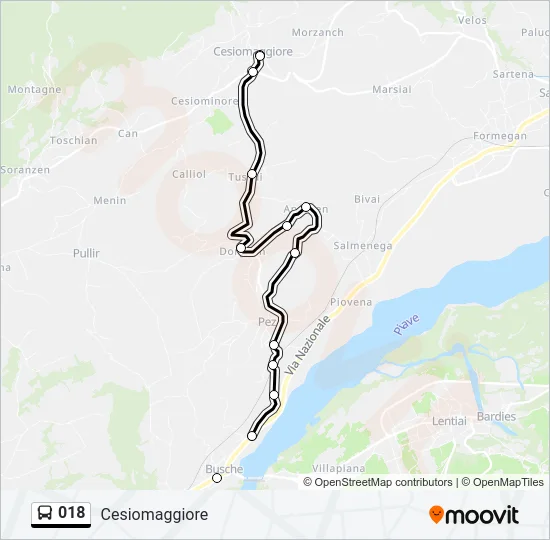 018 Bus Line Map