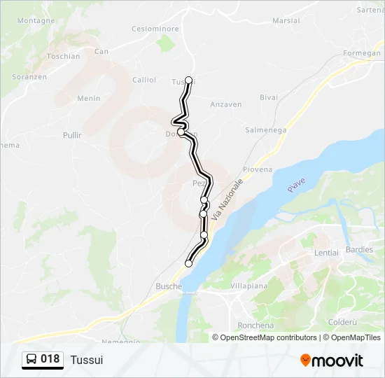 018 Bus Line Map