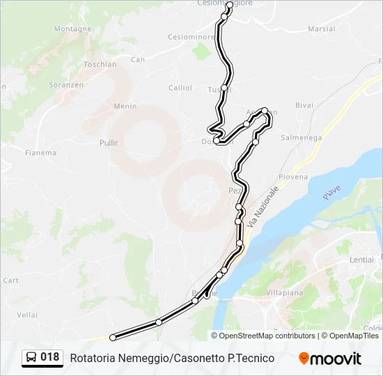 018 Bus Line Map
