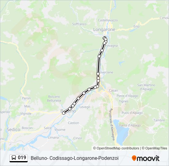 019 bus Line Map