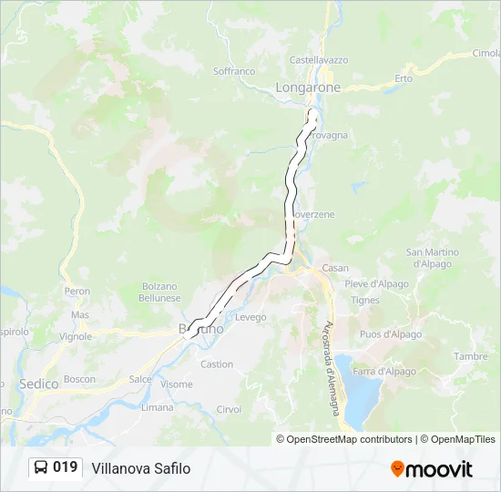 019 Bus Line Map