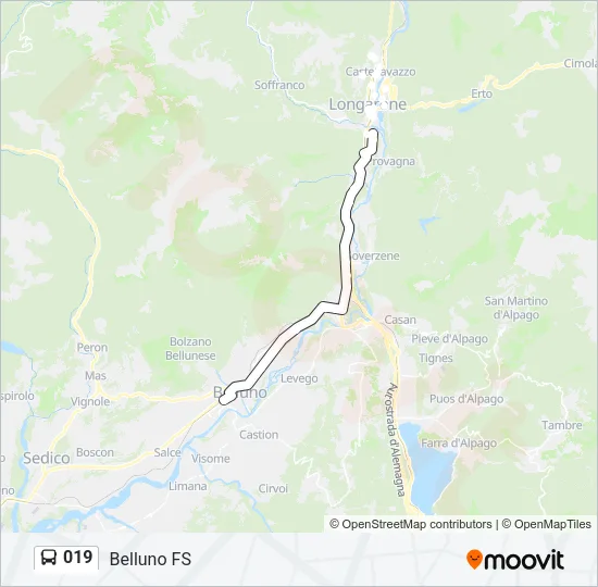 019 Bus Line Map