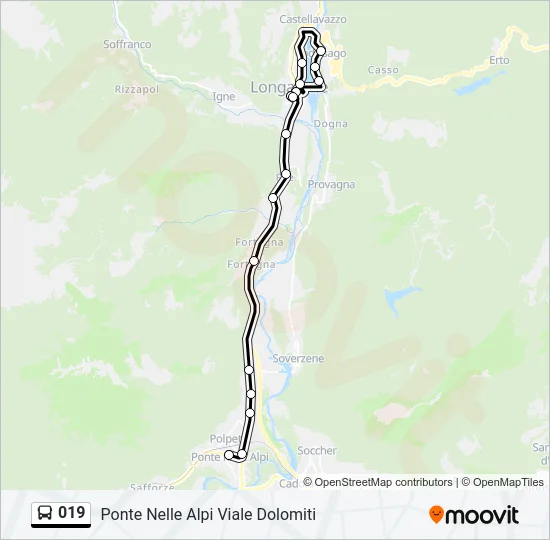 019 Bus Line Map