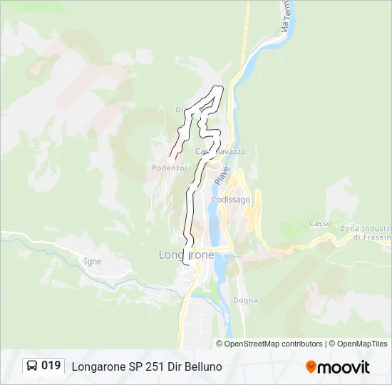 019 Bus Line Map