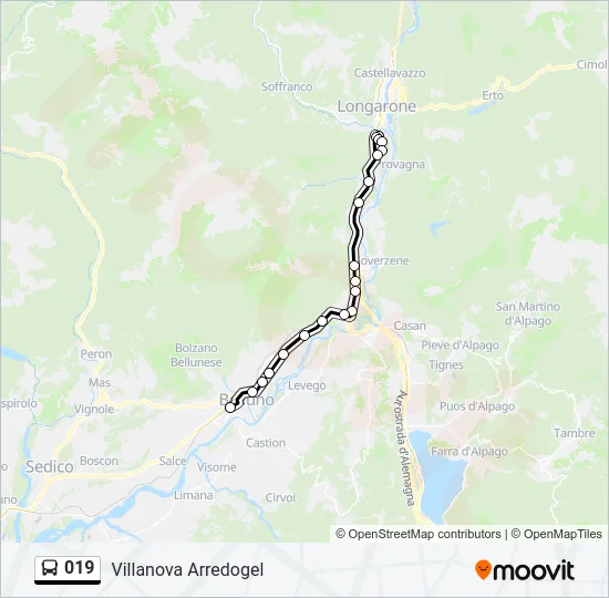 019 Bus Line Map