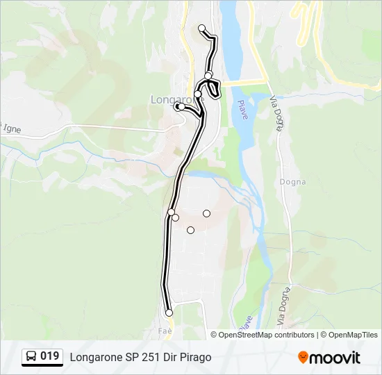 019 Bus Line Map