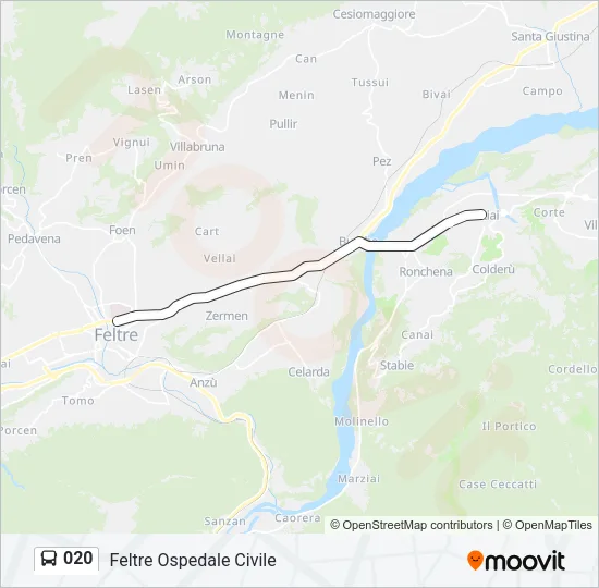 020 Bus Line Map