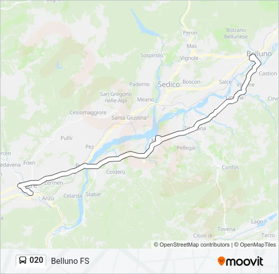 020 Bus Line Map