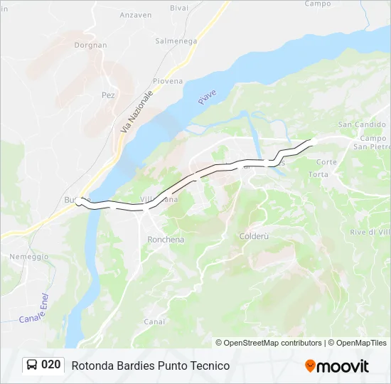 020 Bus Line Map