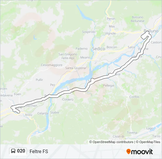 020 Bus Line Map