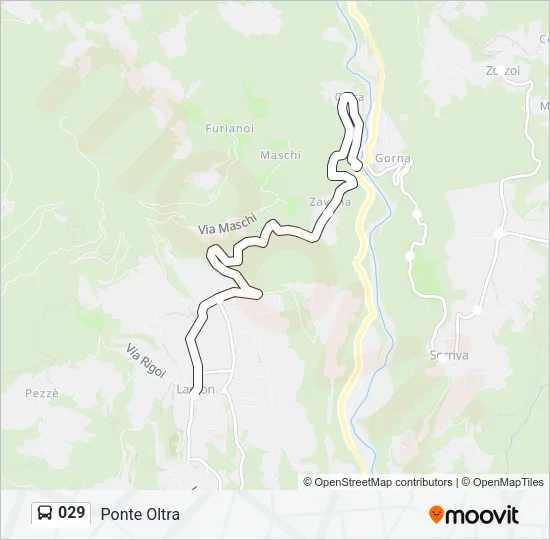 029 Bus Line Map