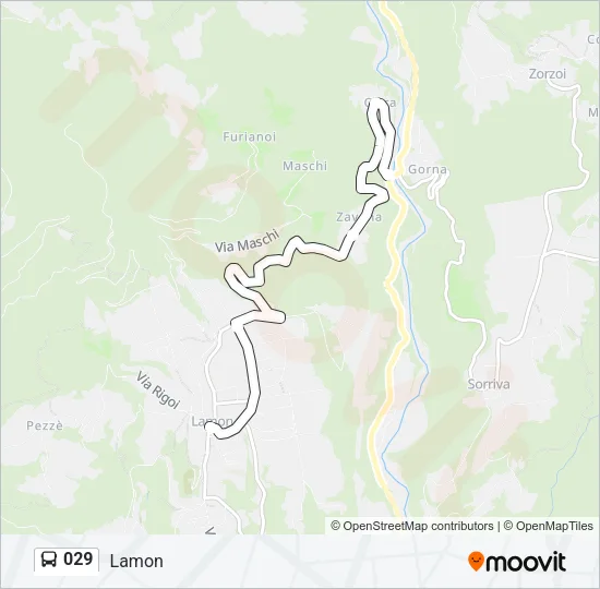 029 Bus Line Map