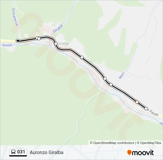 031 Bus Line Map