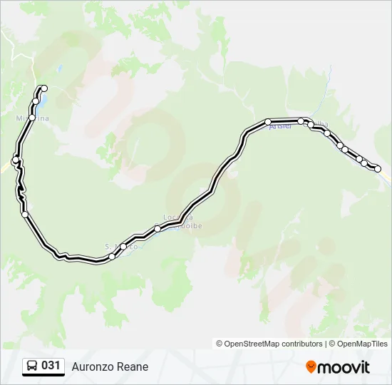 031 Bus Line Map
