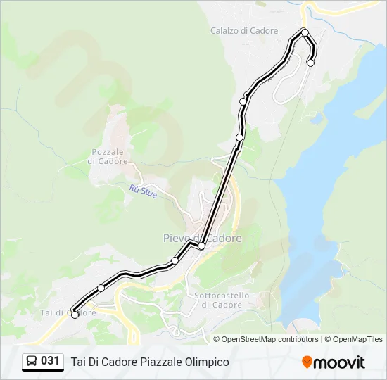031 Bus Line Map