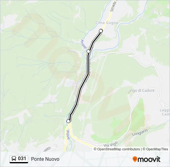 031 Bus Line Map