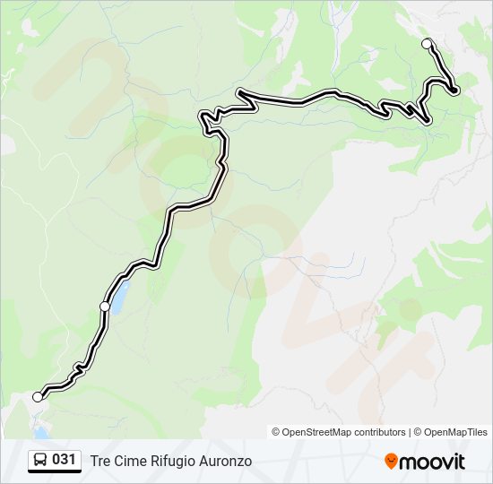 031 bus Line Map