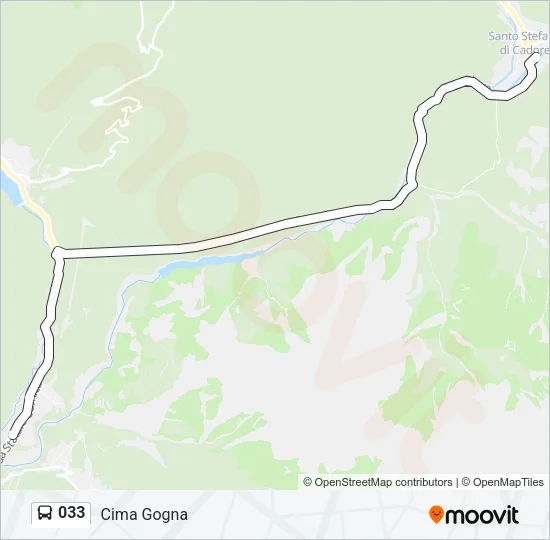 033 Bus Line Map