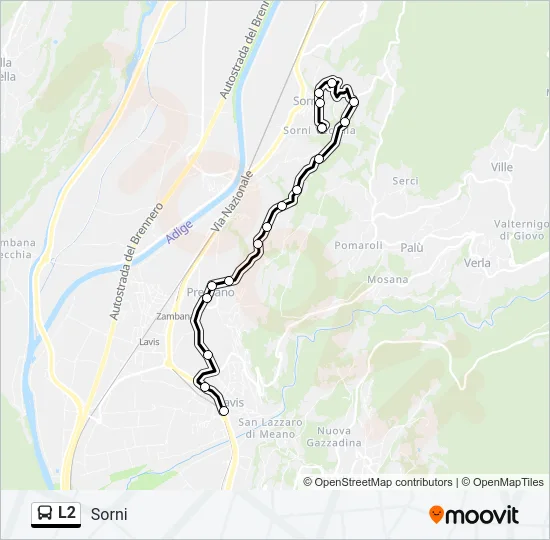 L2 Bus Line Map