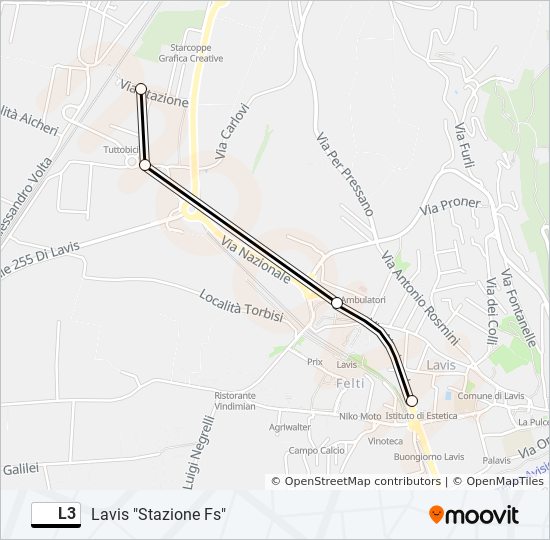 L3 bus Line Map
