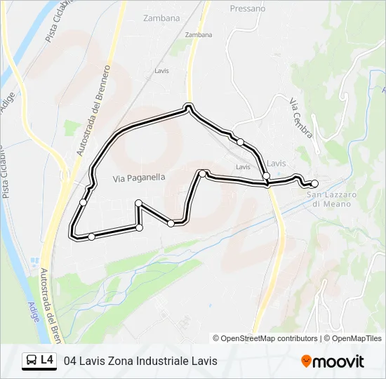 L4 Bus Line Map