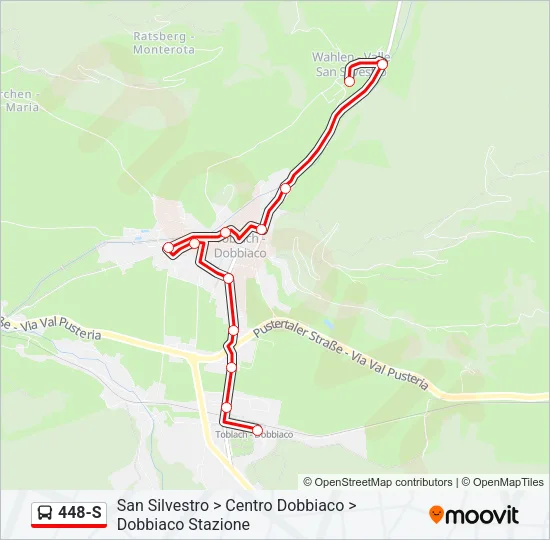 448-S Bus Line Map