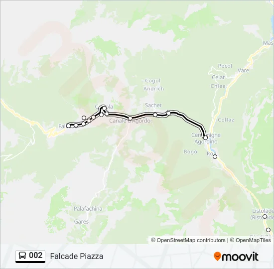 002 Bus Line Map