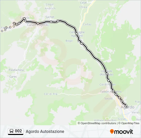 002 Bus Line Map