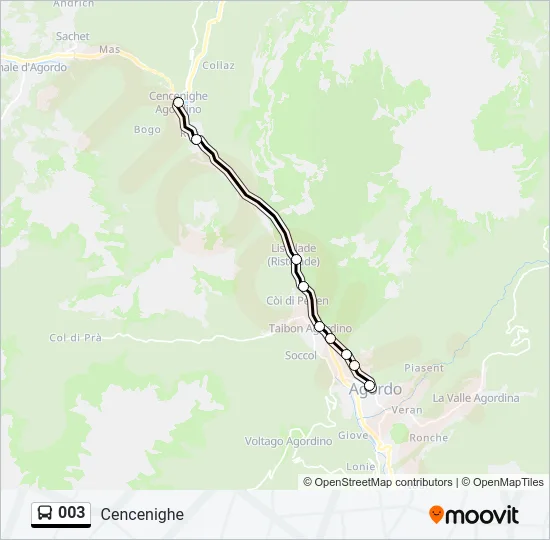 003 Bus Line Map