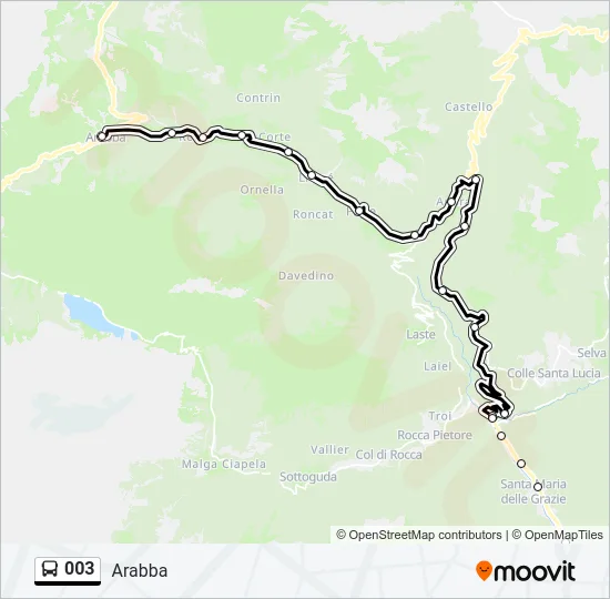 003 Bus Line Map